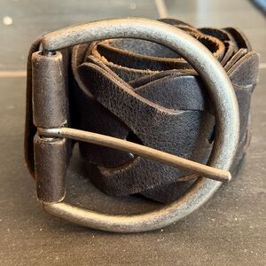 Preston & York Distressed Brown Leather Belt